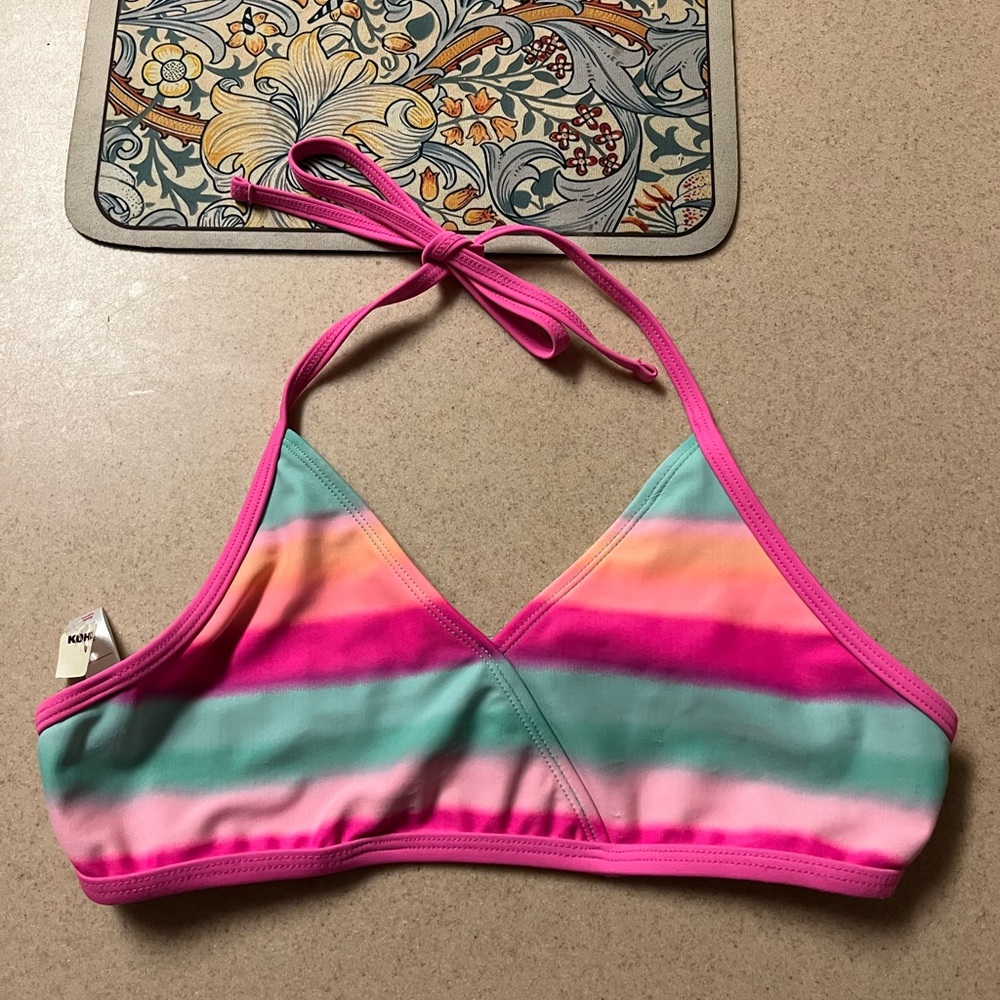 NWOT SO Girls Bikini Bathing Suit Swimsuit Top - XL 14
